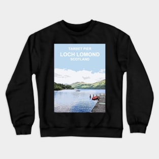Scotland Loch Lomond Scottish Travel location poster Crewneck Sweatshirt